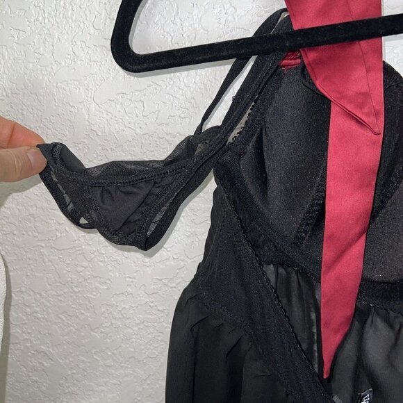 NWTS Fredericks of Hollywood Nala Babydoll Lingerie Set 2 PCS Panty XL 1D - Picture 8 of 8